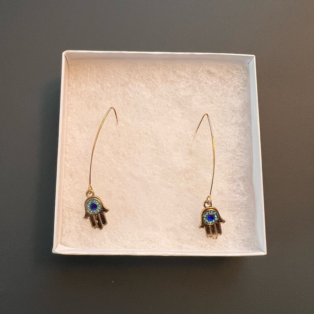 Evil Eye Earrings - Never Worn